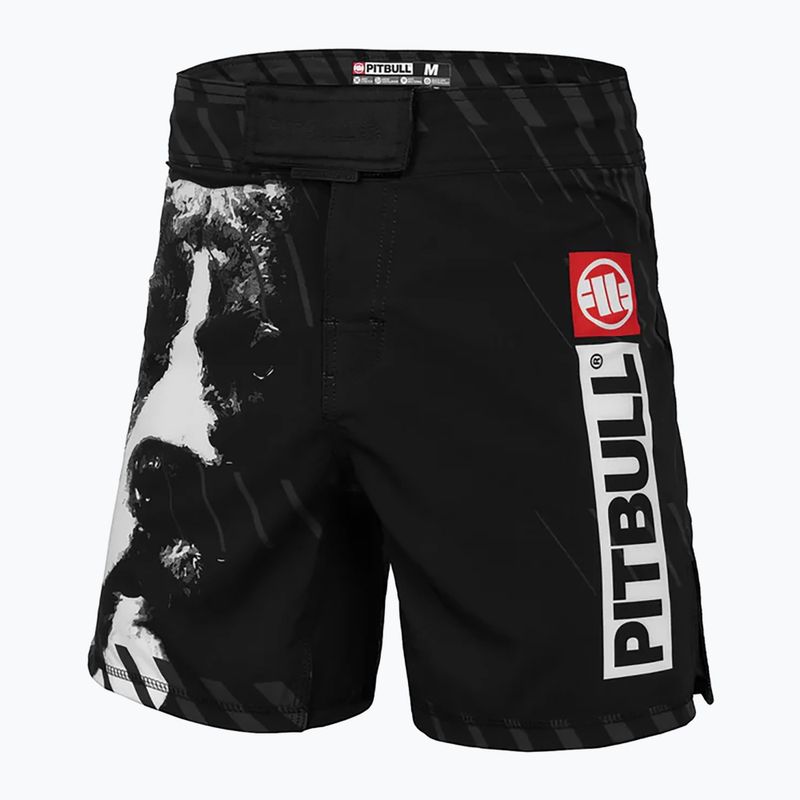 Pantaloncini da grappling Pitbull da uomo Grappling 3 Street Dog nero