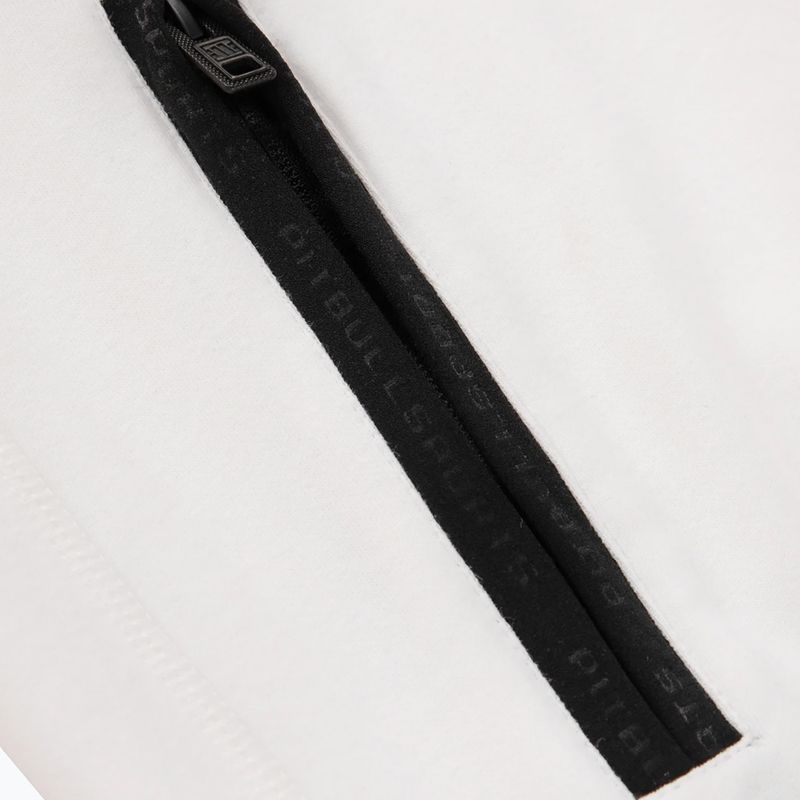 Felpa con cappuccio e zip Pitbull West Coast Hermes da uomo, bianco sporco 10