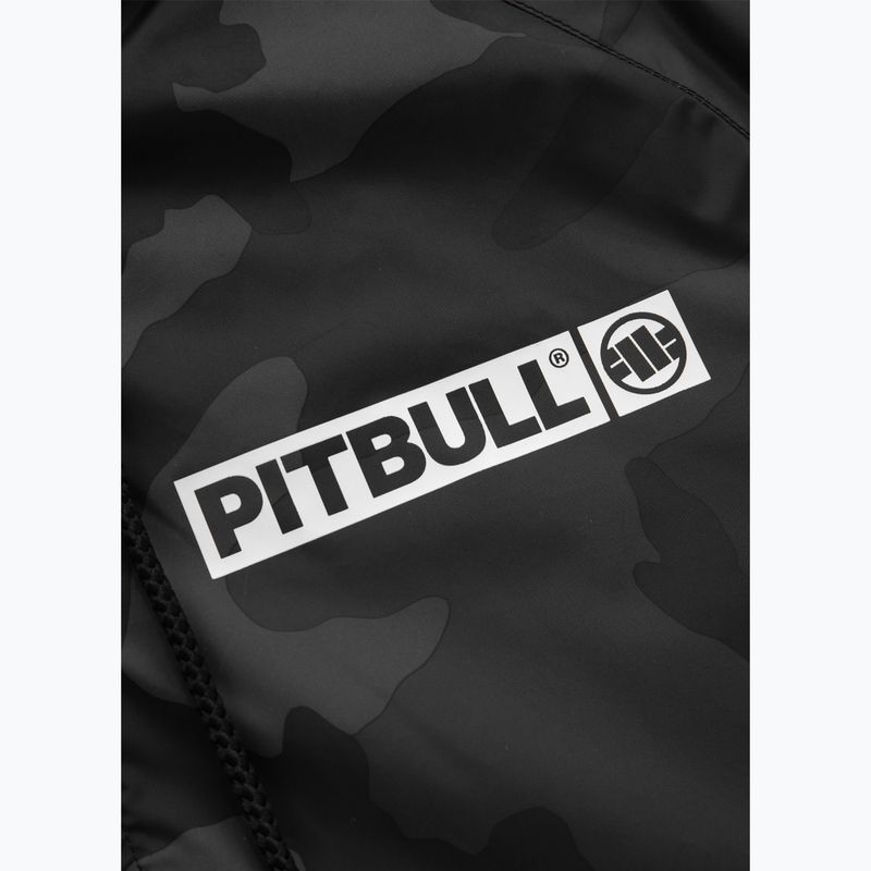 Pitbull Athletic Logo Uomo Giacca in nylon con cappuccio nero mimetico 9