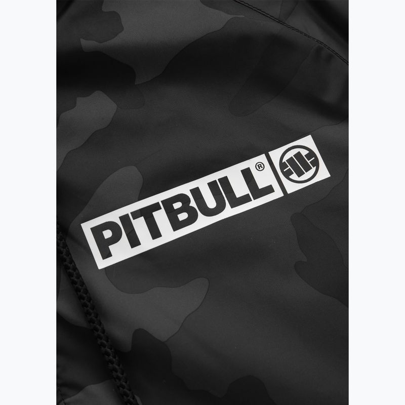 Uomo Pitbull Athletic Hilltop Giacca di nylon con cappuccio nero 9