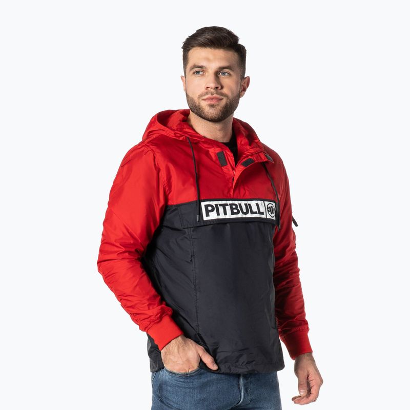 Pitbull West Coast giacca da uomo Loring Two-Color Kangaroo rosso/marino scuro