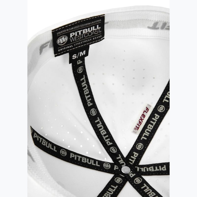 Cappello completo Pitbull ,,Logo" Tech Witch Traforato bianco 7