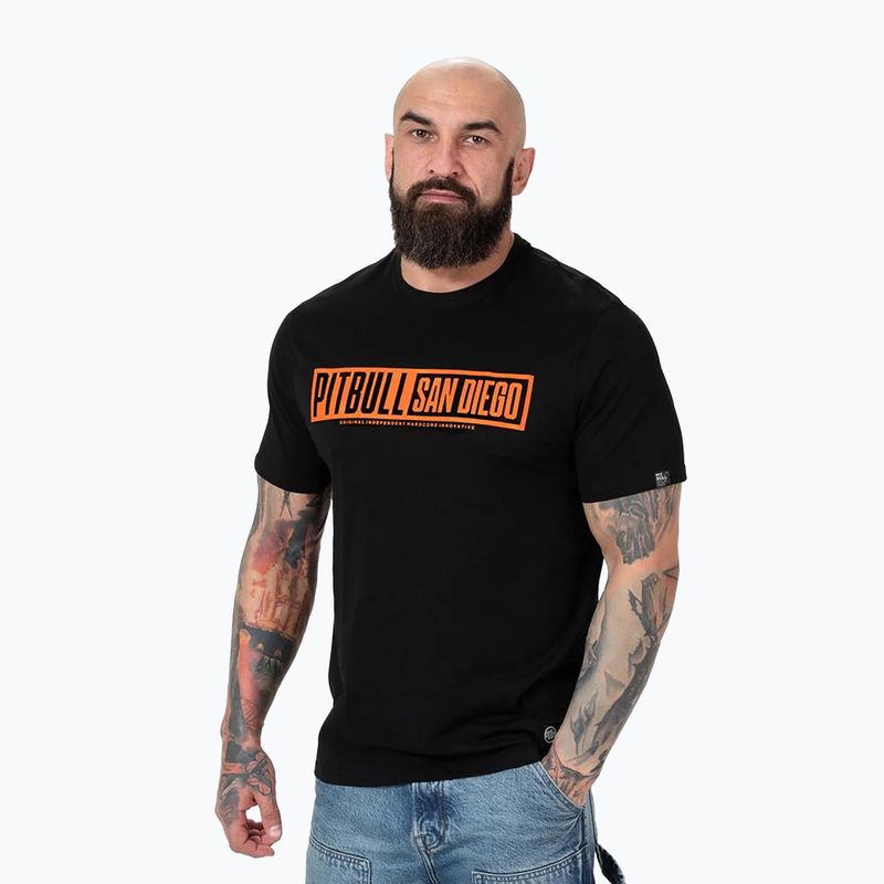 Maglietta Pitbull Eighty Nine Dog da uomo, nero