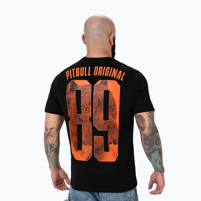 Maglietta Pitbull Eighty Nine Dog da uomo, nero 3