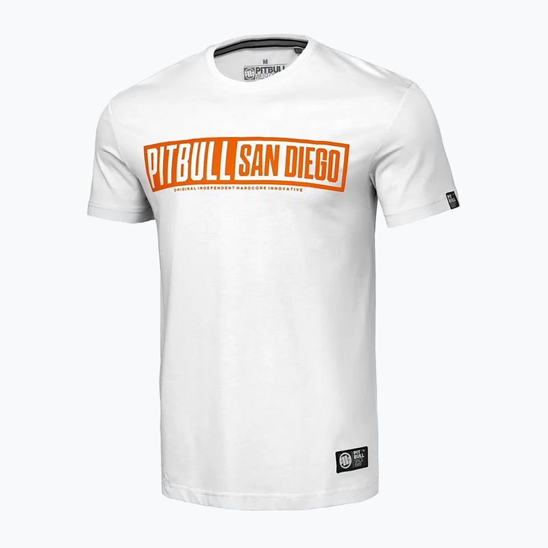 Maglietta Pitbull Eighty Nine Dog da uomo, bianco 4