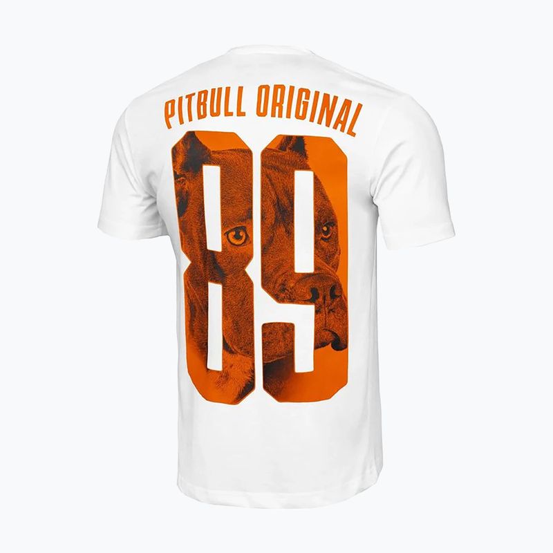 Maglietta Pitbull Eighty Nine Dog da uomo, bianco 5