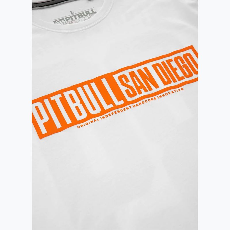 Maglietta Pitbull Eighty Nine Dog da uomo, bianco 7