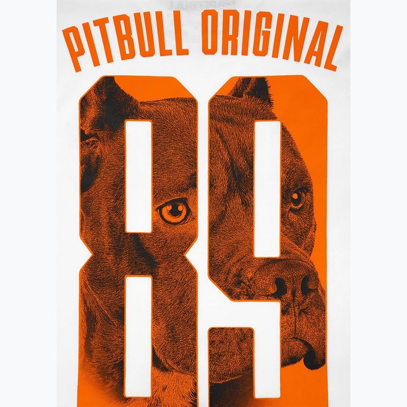 Maglietta Pitbull Eighty Nine Dog da uomo, bianco 8