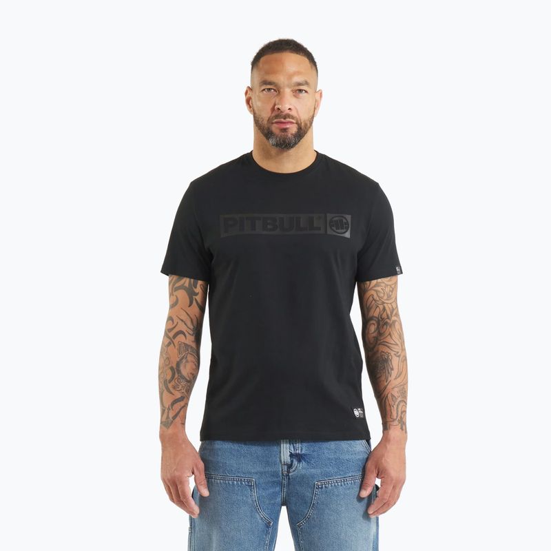 Maglietta Pitbull West Coast uomo T-S All Black Hilltop nero