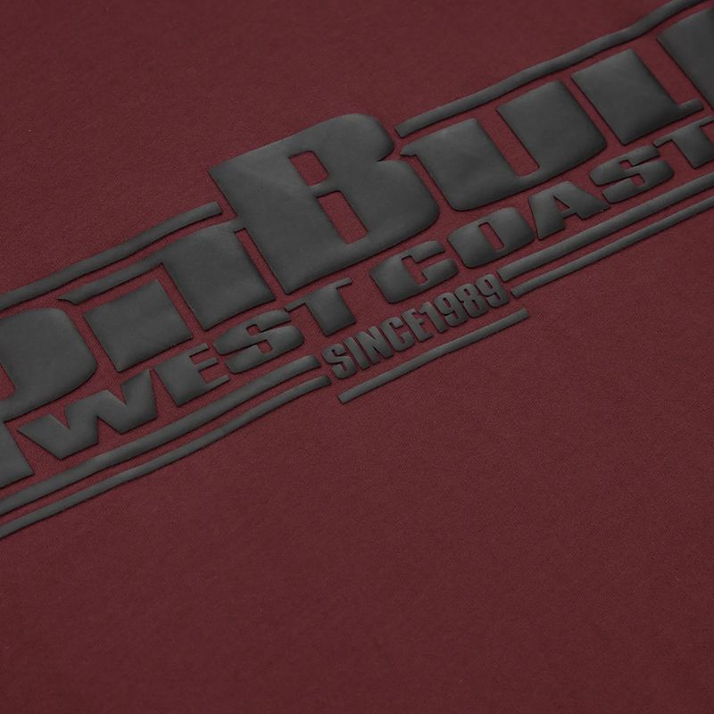 Maglietta T-S Classic Boxing Pitbull West Coast uomo bordeaux 3