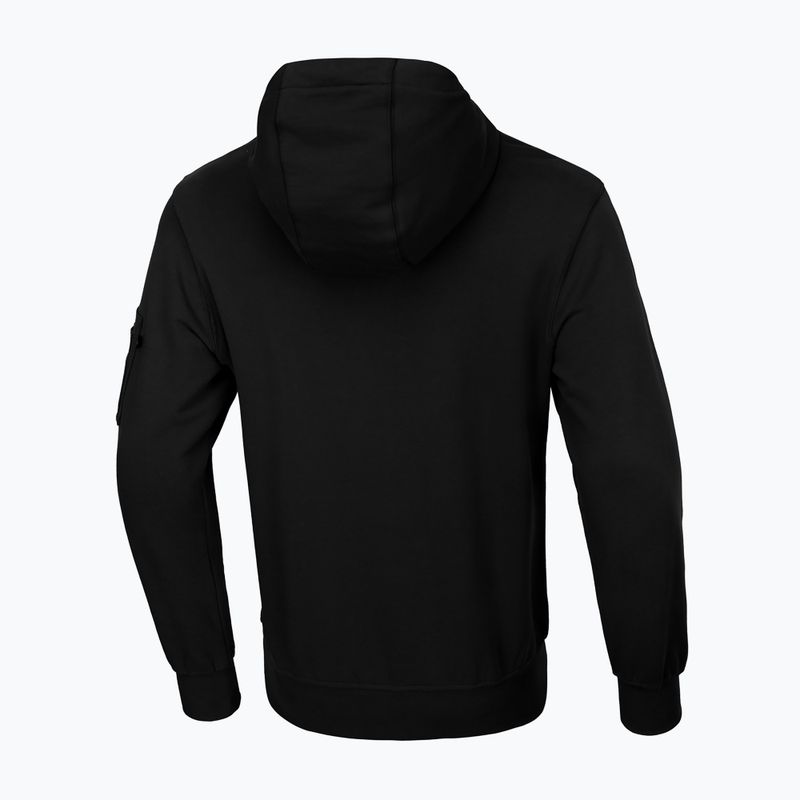 Felpa da uomo Pitbull West Coast Everts con cappuccio e zip nero 2