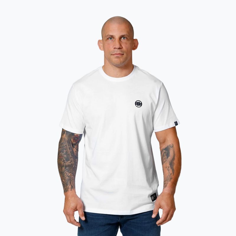 Maglietta T-S Small Logo Pitbull West Coast da uomo, bianco