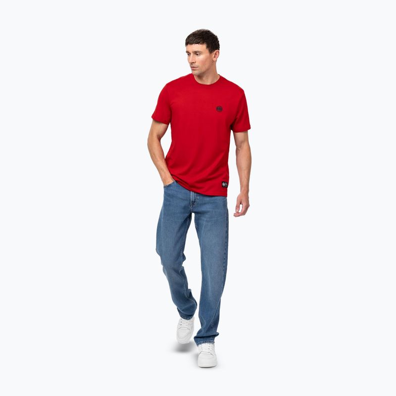 T-shirt da uomo Pitbull Small Logo red 2