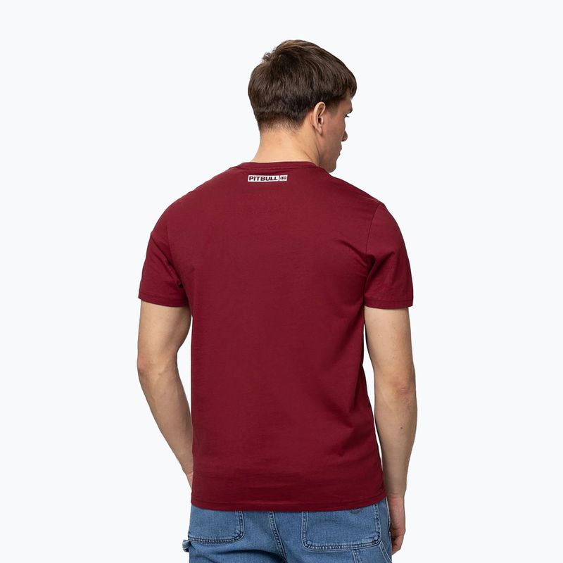 Maglietta da uomo Pitbull West Coast Hilltop bordeaux 3