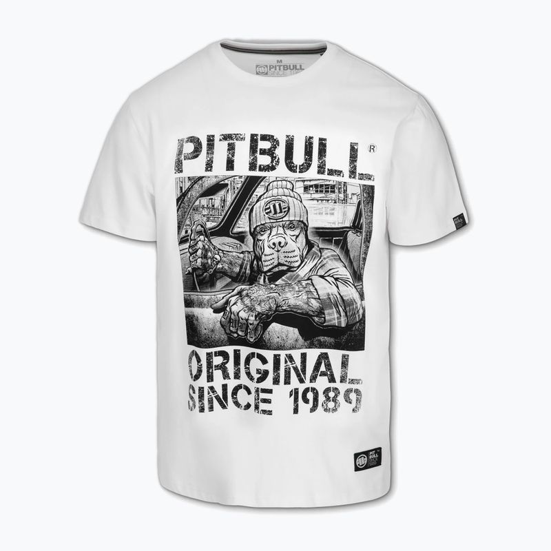 Maglietta Pitbull Drive da uomo, bianco 4