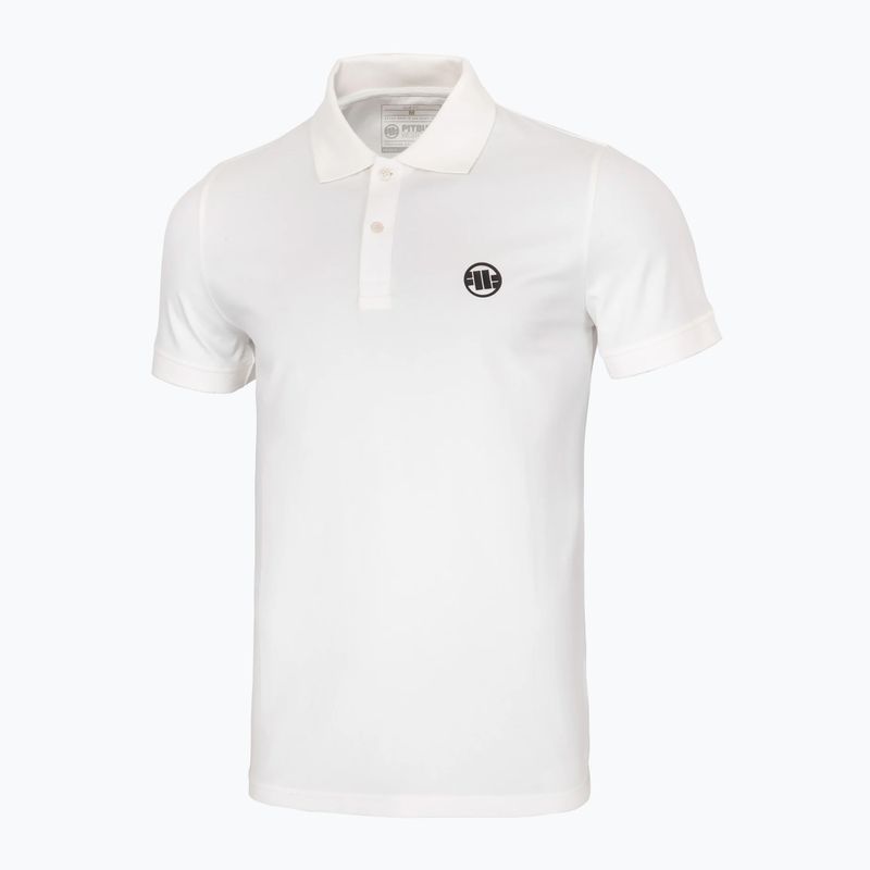 Maglia Polo Pitbull West Coast Uomo Logo Bianco Piccolo