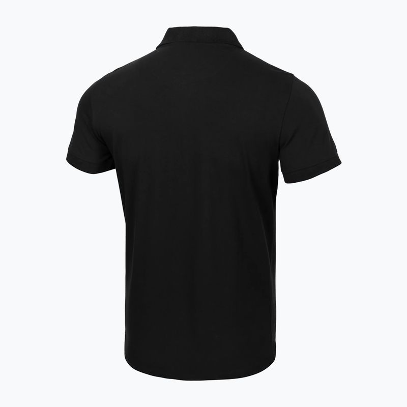 Maglia Polo Pitbull Uomo Logo Piccolo Nero 2