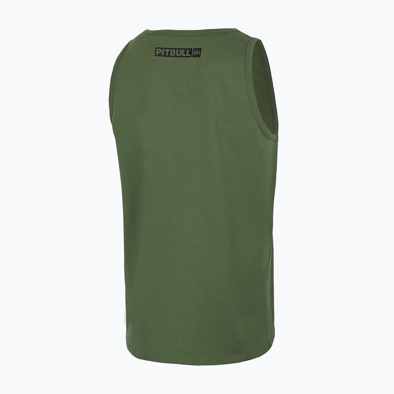 Maglietta Pitbull Hilltop Tank Top oliva da uomo 5