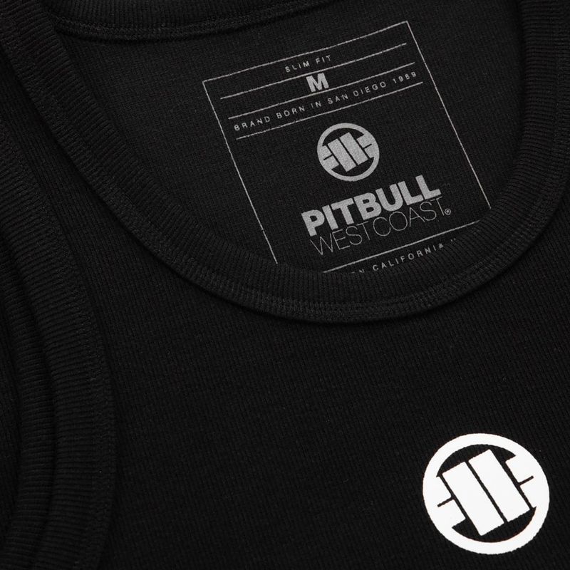 Canotta Pitbull West Coast Uomo Logo Piccolo Nero 7
