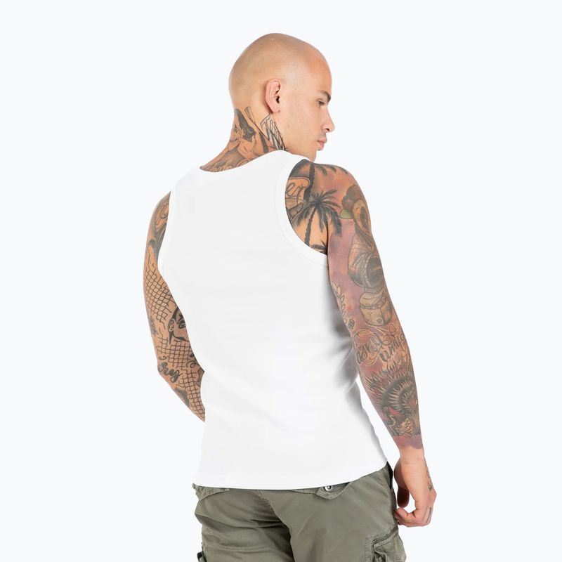 Canotta Pitbull West Coast Uomo Logo Bianco Piccolo 2