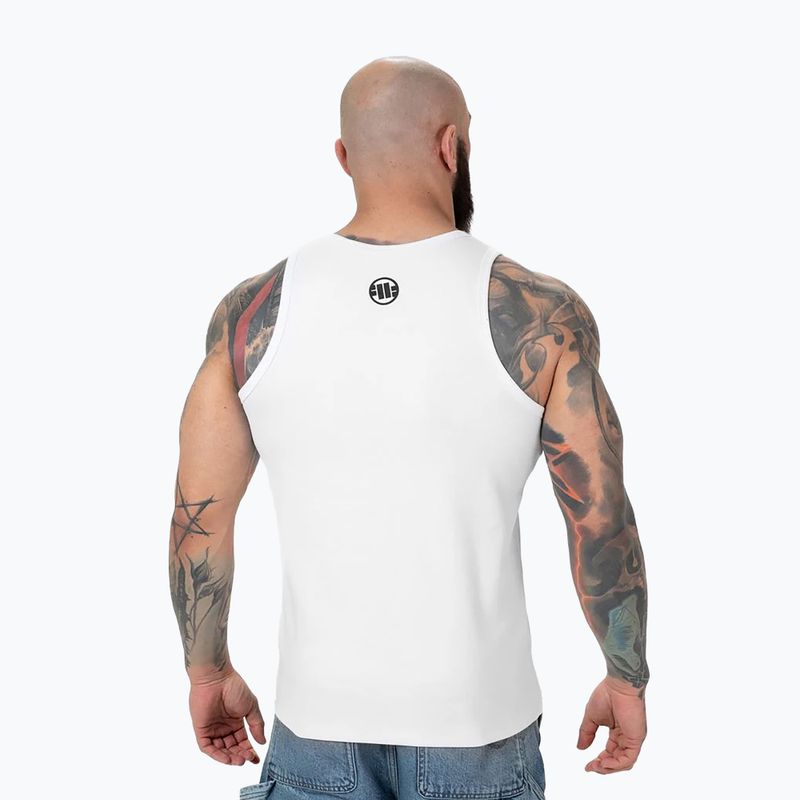 Canotta Pitbull Boxe Uomo Bianco 3
