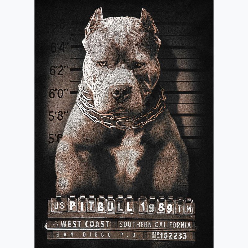 Maglietta Pitbull West Coast Mugshot 2 nera da uomo 8