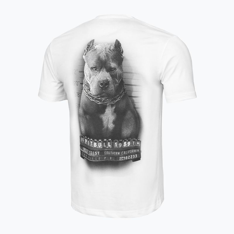 Maglietta Pitbull West Coast Mugshot 2 bianca da uomo 5