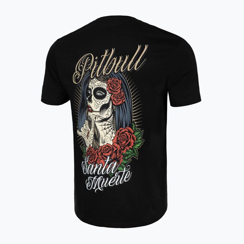Maglietta Pitbull West Coast Santa Muerte 23 nero da uomo