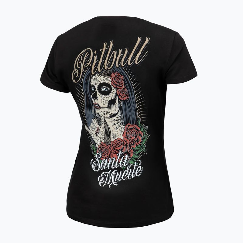 Maglietta Santa Muerte Pitbull West Coast donna nero