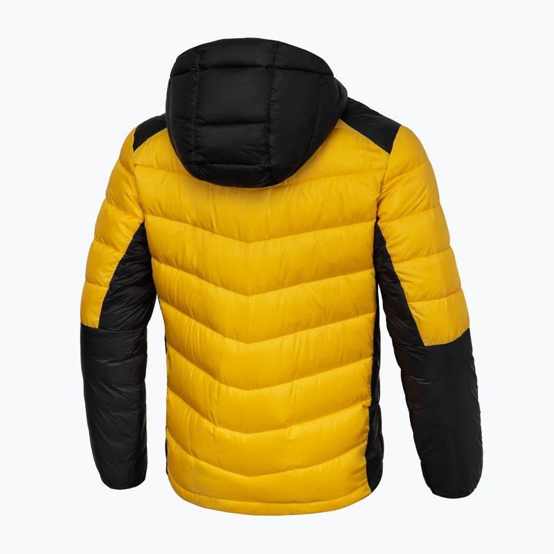 Pitbull West Coast giacca invernale da uomo Evergold con cappuccio imbottito giallo/nero 7