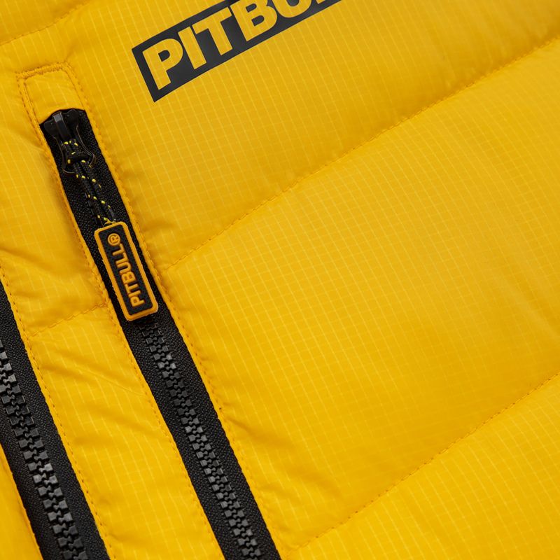 Pitbull West Coast giacca invernale da uomo Evergold con cappuccio imbottito giallo/nero 10