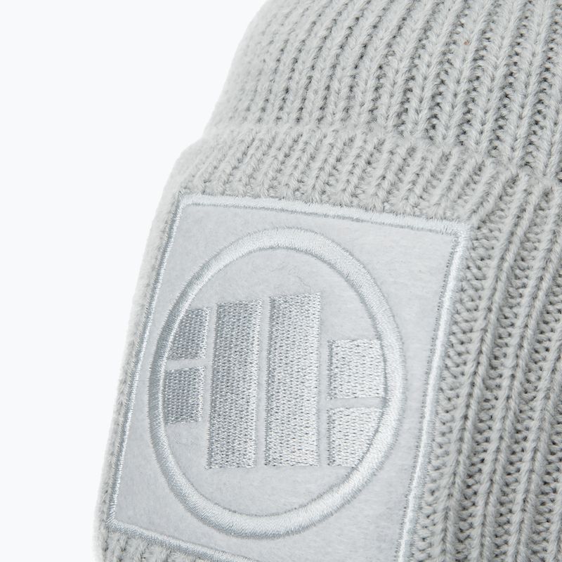 Pitbull West Coast Winter Beanie Logo Polsino monostrato grigio 3