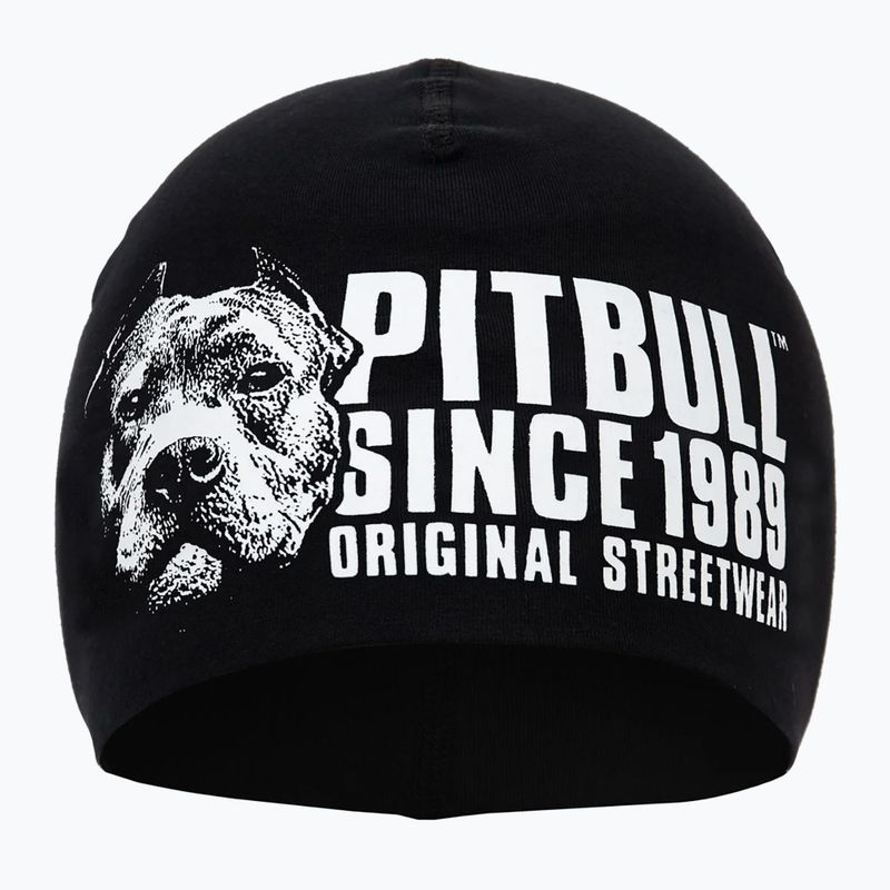 Berretto invernale da uomo Pitbull Beanie Blood Dog nero