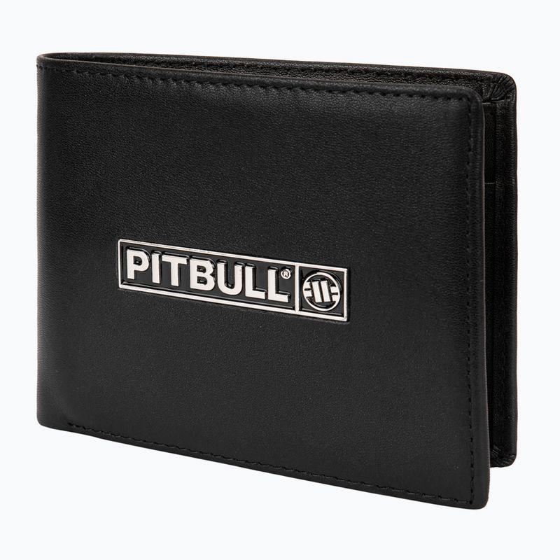 Pitbull Hilltop Portafoglio originale da uomo in pelle nera