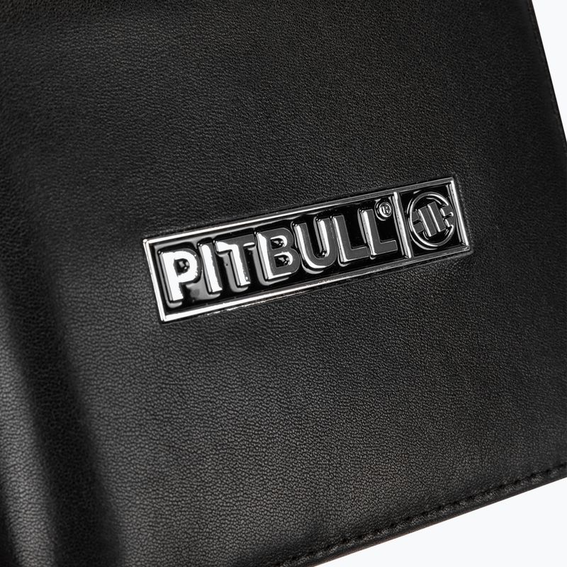 Pitbull Hilltop Portafoglio originale da uomo in pelle nera 4