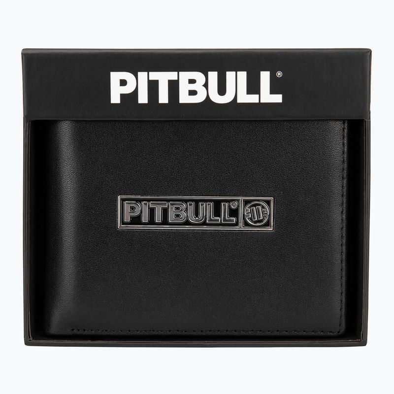Pitbull Hilltop Portafoglio originale da uomo in pelle nera 6