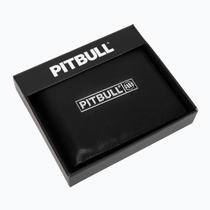 Pitbull Hilltop Portafoglio originale da uomo in pelle nera 7