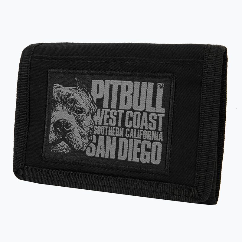 Portafoglio da uomo in tela Pitbull Blood Dog nero