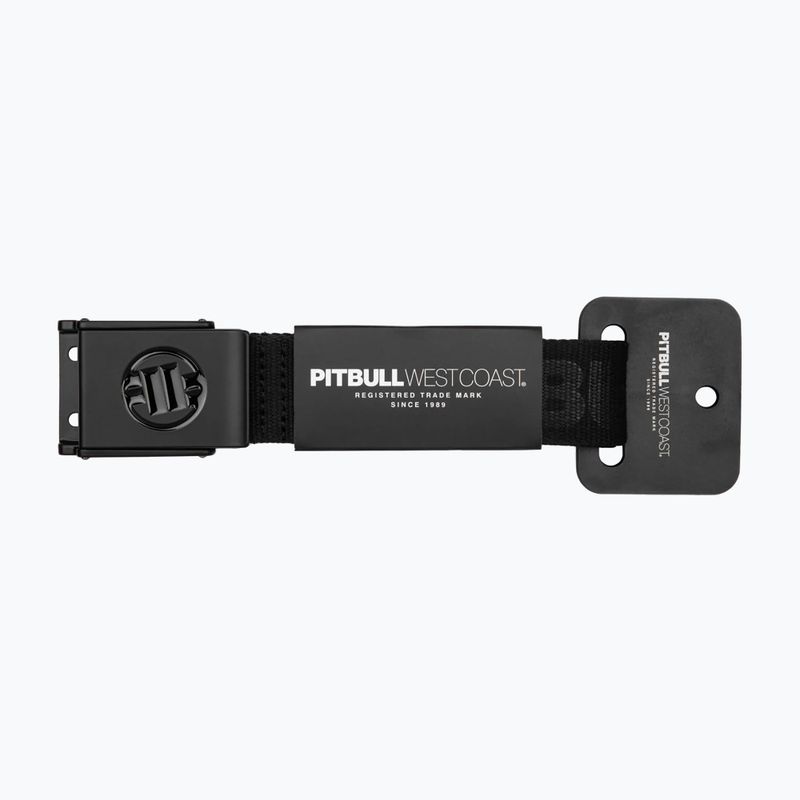 Pitbull Hilltop Cintura per pantaloni con fettuccia in rilievo nera 4
