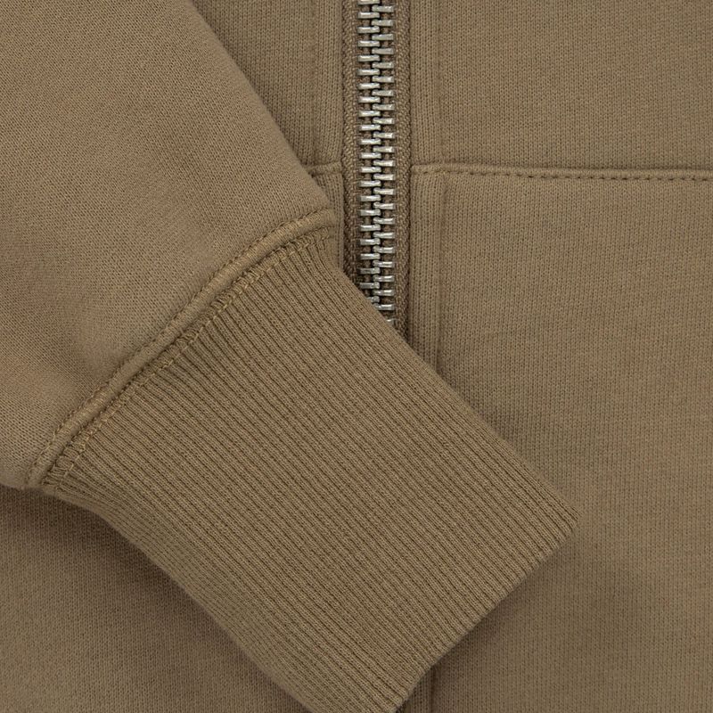 Felpa da donna Pitbull West Coast Zip Hilltop con cappuccio marrone coyote 6