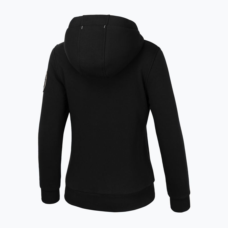 Felpa da donna Pitbull West Coast Zip Sherpa Ruffina 3 con cappuccio nero 4