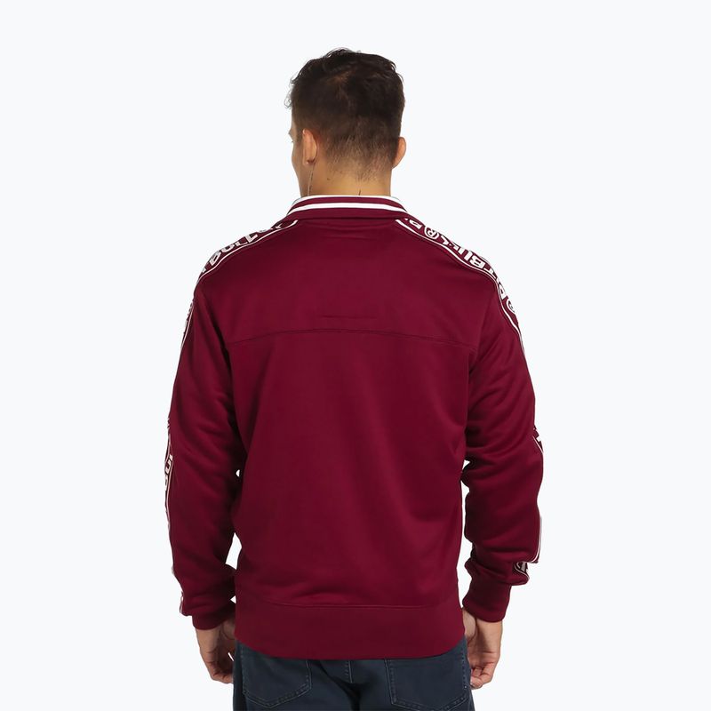 Pitbull West Coast Trackjacket Uomo Tape Logo Terry Group bordeaux 3