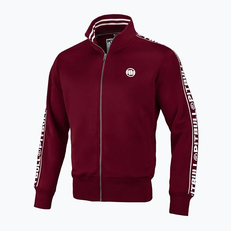 Pitbull West Coast Trackjacket Uomo Tape Logo Terry Group bordeaux 4