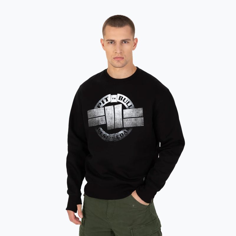 Felpa da uomo Pitbull West Coast Steel Logo Nero