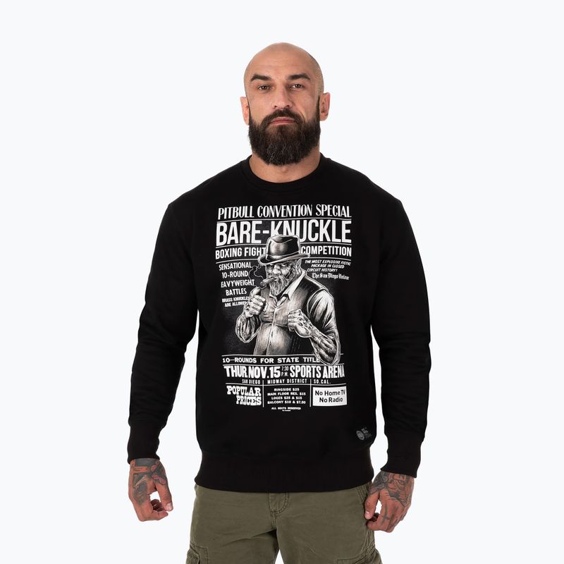 Felpa Bare Knuckle Crewneck Pitbull West Coast uomo nero