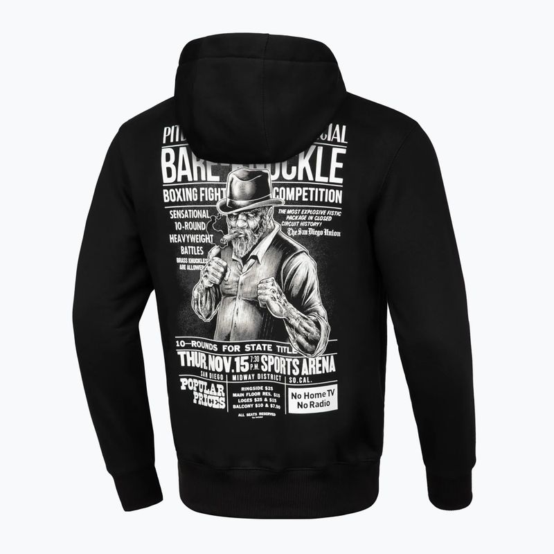 Felpa da uomo Pitbull Bare Knuckle con cappuccio nero 2