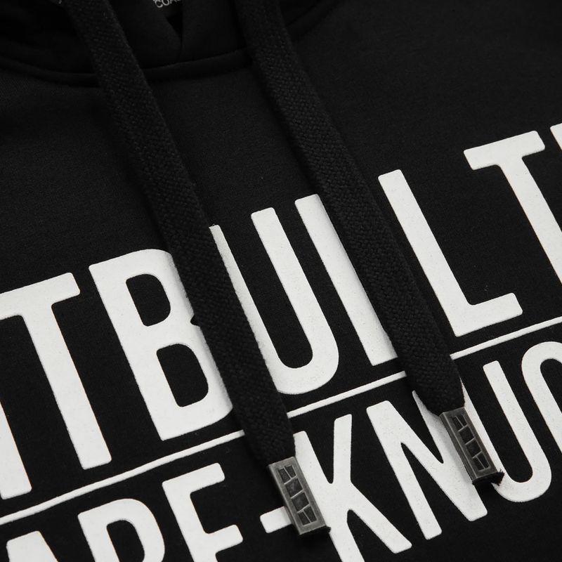 Felpa da uomo Pitbull Bare Knuckle con cappuccio nero 3