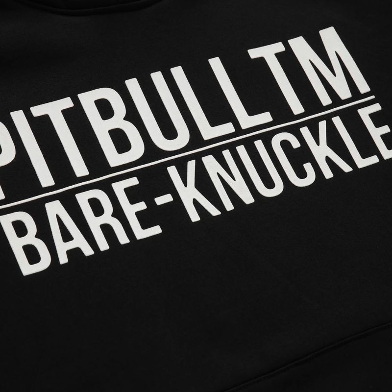 Felpa da uomo Pitbull Bare Knuckle con cappuccio nero 4