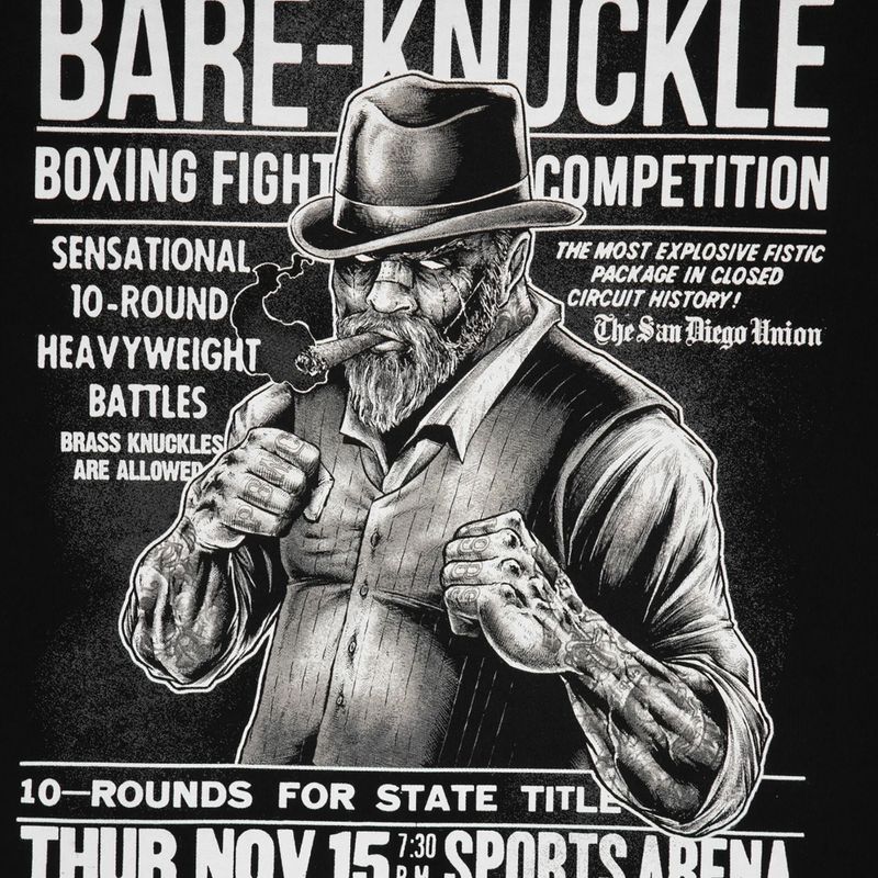 Felpa da uomo Pitbull Bare Knuckle con cappuccio nero 5