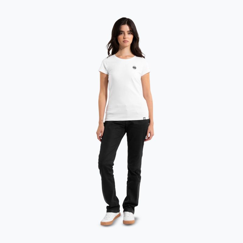 Maglietta Pitbull West Coast donna Logo piccolo bianco 2